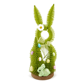 Spring green bunny table decor