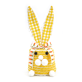 Easter bunny yellow table decor
