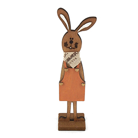 Easter lean bunny wooden table decor