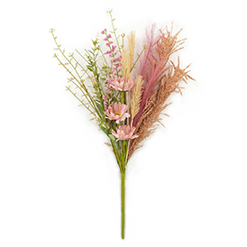 Floral artifical flowers bush
