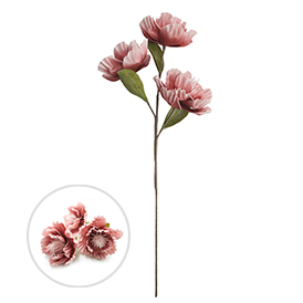 Artificial flowers pink stem