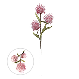 Pink thistle artifical flowers