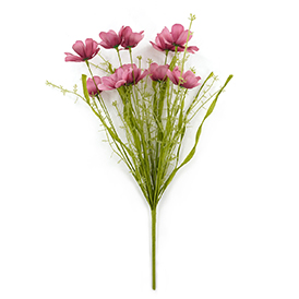 Wild artifical flowers bush