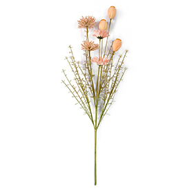 Floral artifical flowers bush