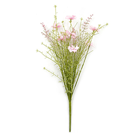 Pink wild flowers bush