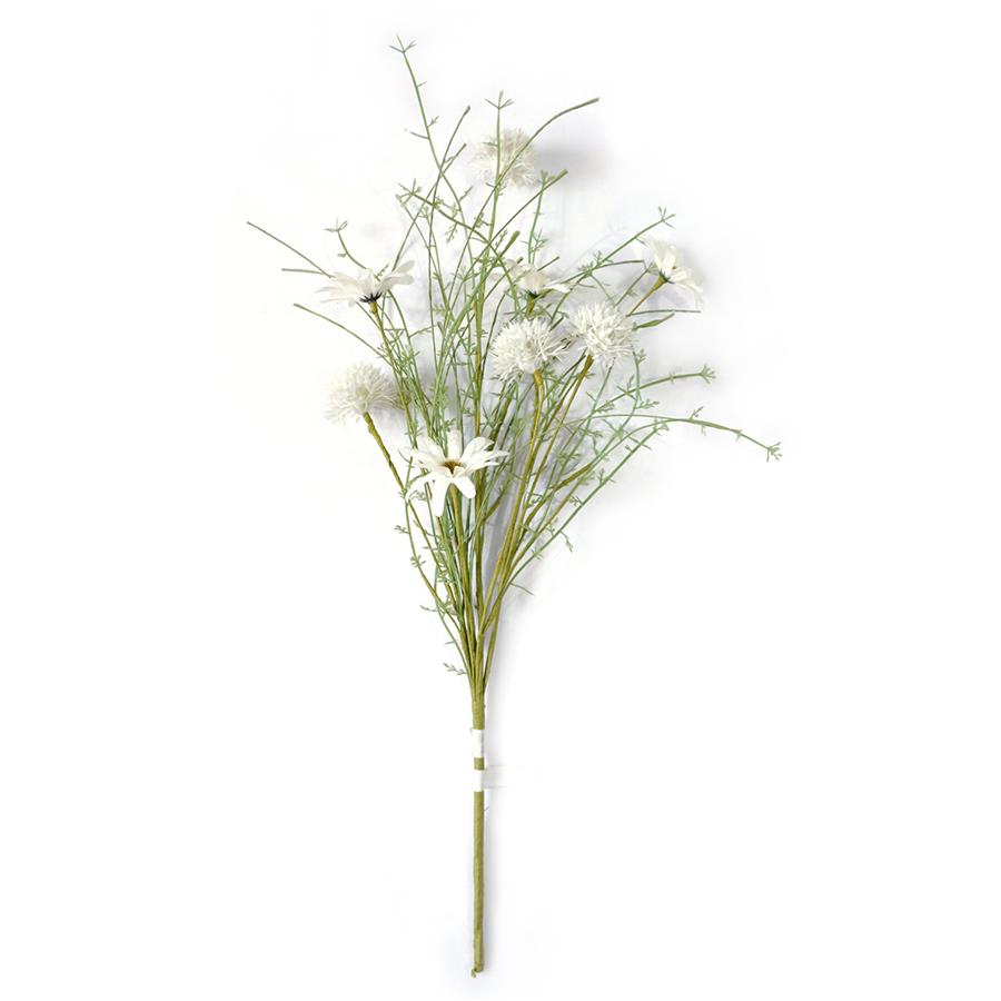 White floral artifical flowers bush