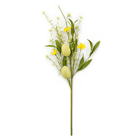 Blossom artifical flowers and eggs bush