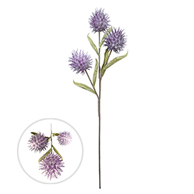 Purple thistle artifical flowers