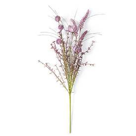 Purple floral artifical flowers bush