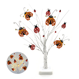 Ladybird arrangement LED tree light