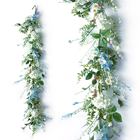 Floral artificial flowers garland