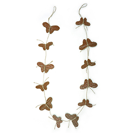 Paper butterfly garland
