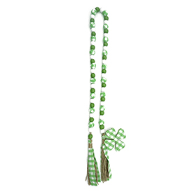 Green beads with tassels garland