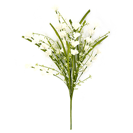 White blossom artifical flowers bush