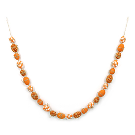 Orange spring eggs garland