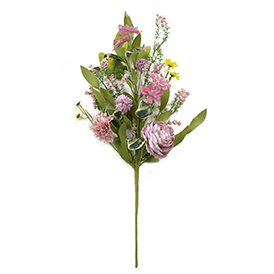 Floral artifical flowers bush