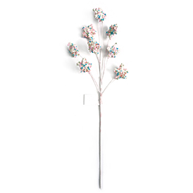 Star with beads stem