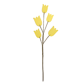 Yelow wooden tulip pick
