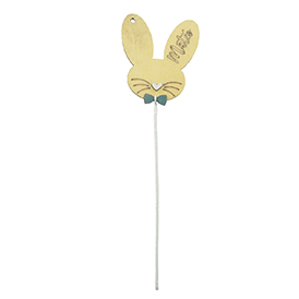 Yellow wooden bunny pick