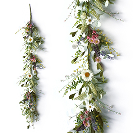 Spring floral garland