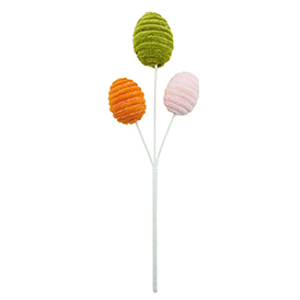 Textile eggs pick