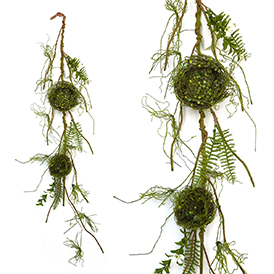 Spring rattan and nest garland