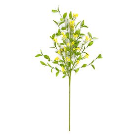 Yellow jasminum nudiflorum artificial flowers stem