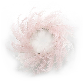 Spring artificail feather wreath