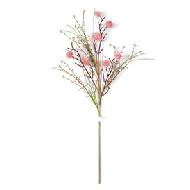Pink dandelion artificial flowers spray
