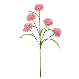 Pink dandelion artificial flowers stem