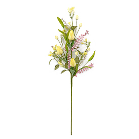 Yellow tulip artificial flowers stem