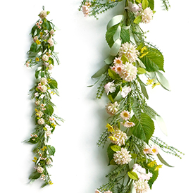 Spring floral garland