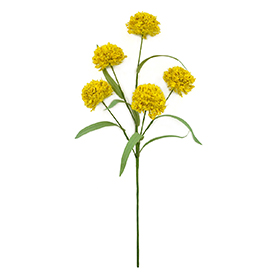 Yellow dandelion artificial flowers stem