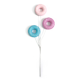 Polystyrene doughnut pick