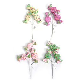 Polystyrene candy pick