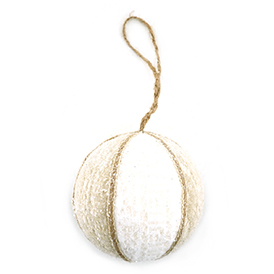 Light brown white ball