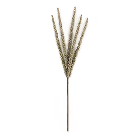 Golden artificial glitter branch pick
