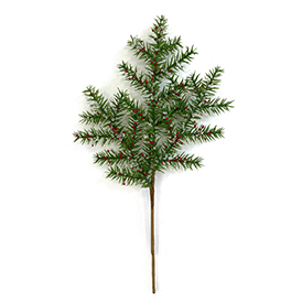 Christmas leaves red fruit stem