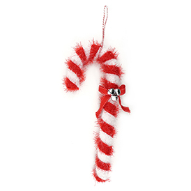 Red and white sugar cane hanging decoration
