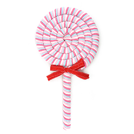 Pink and blue lollipop decorations