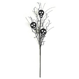Black skull stem