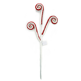 Red and white spiral  spary