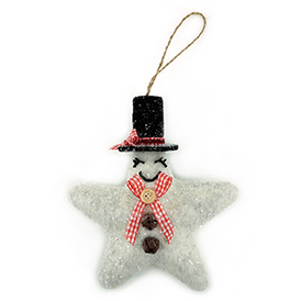 Gray star pendant