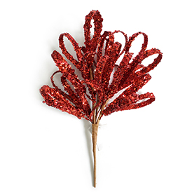 Red christmas decor pick