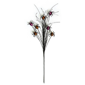 Orange purple spiders stem