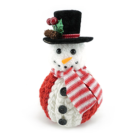 Woolen snowman decoration