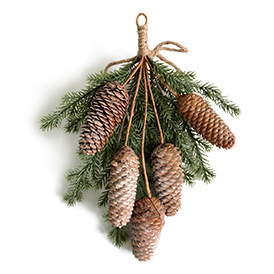 Christmas vintage pine cone home deco