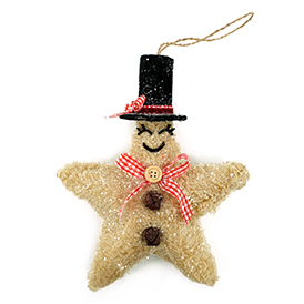 Light brown star pendant