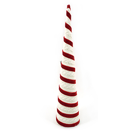 Red velvet with christmas tree decoration