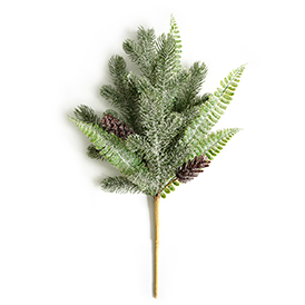 Christmas pine cone bush